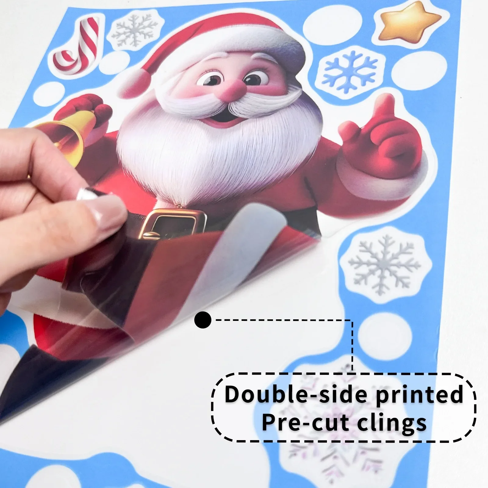 クリスマスウィンドウステッカー ジンジャーブレッドマン サン - Snowflake Window Decal のレビューと価格