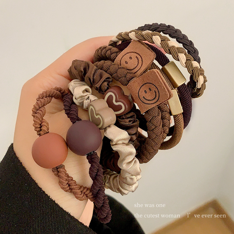 5/10 ピース/セットエレガントなハートボール弾性ヘアバン - Ornament Ball Set のレビューと価格