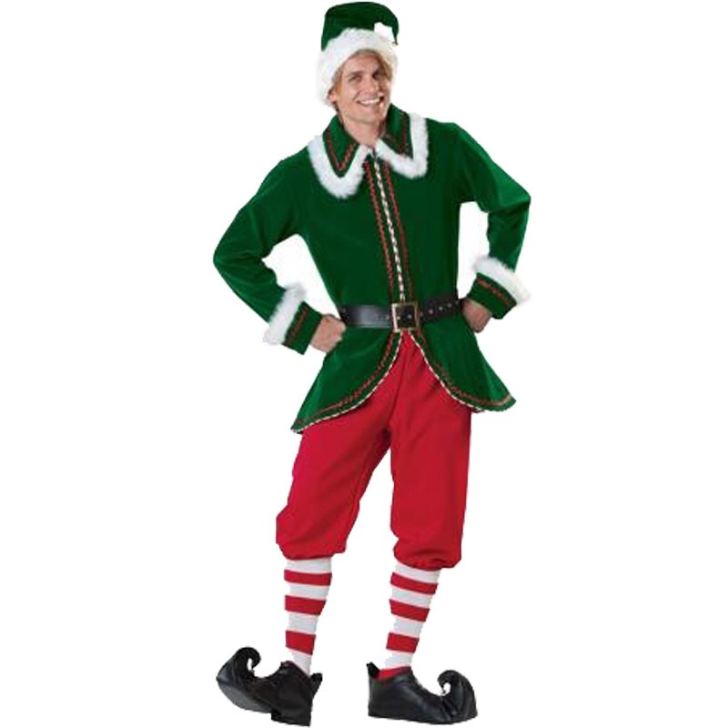 サンタクロースコスチューム 男女兼用 クリスマス エルフ ド - Elf Costume Christmas のレビューと価格