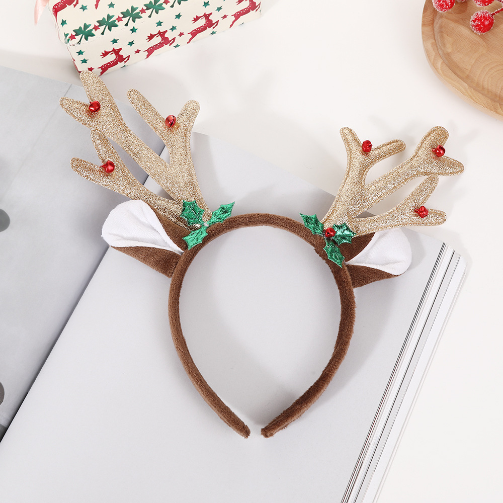 1 個大人女性女の子鹿コスチュームハロウィン枝角トナカイ耳カ - Reindeer Antlers Headband のレビューと価格