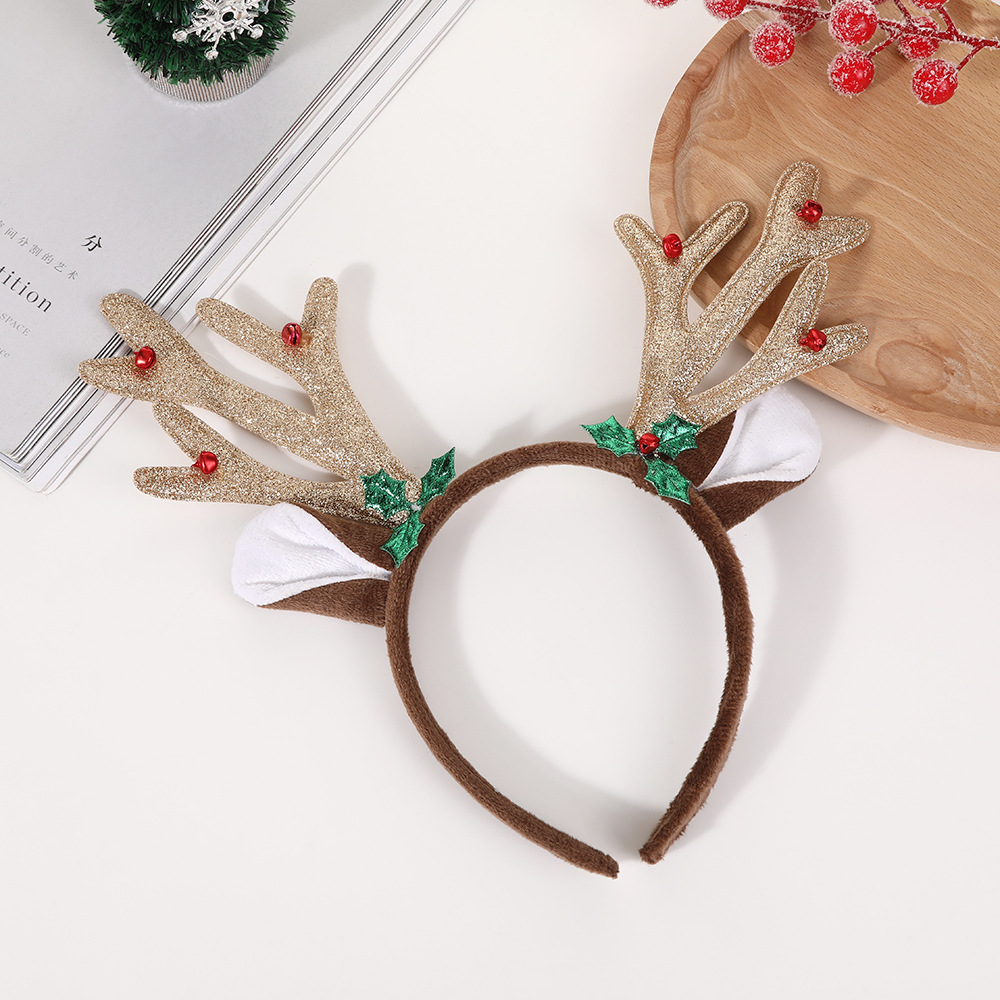 1 個大人女性女の子鹿コスチュームハロウィン枝角トナカイ耳カ - Reindeer Antlers Headband のレビューと価格