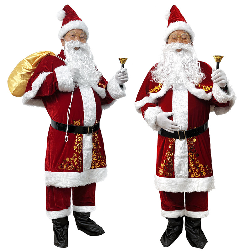 サンタクロースコスチューム 大人男性 クリスマス衣装 ひげ  - Elf Costume Christmas のレビューと価格