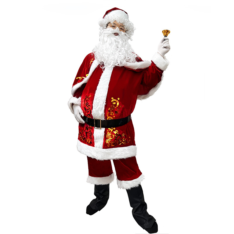 サンタクロースコスチューム 大人男性 クリスマス衣装 ひげ  - Elf Costume Christmas のレビューと価格