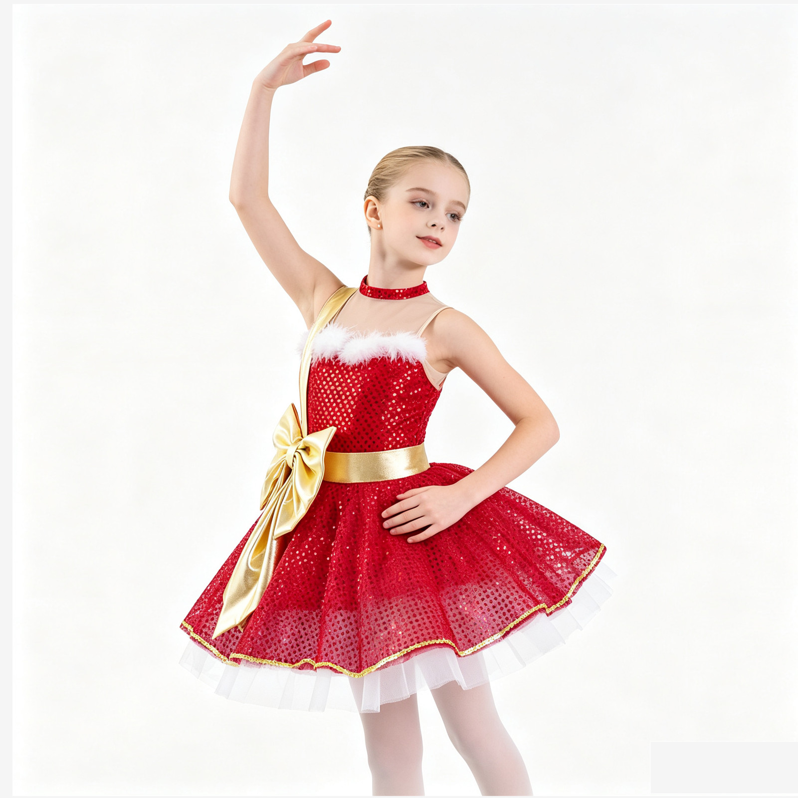 女の子のクリスマス エルフ キャンディケーン ミセスサンタク - Elf Costume Christmas のレビューと価格