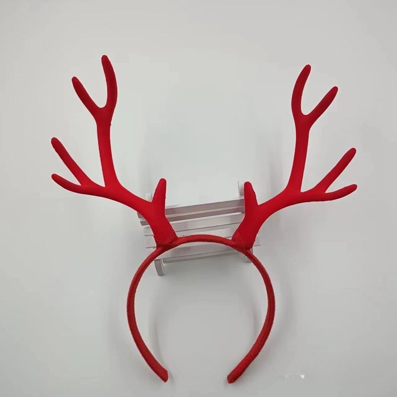 10ペア 17cm フロッキング加工のトナカイの角ヘッドバン - Reindeer Antlers Headband のレビューと価格