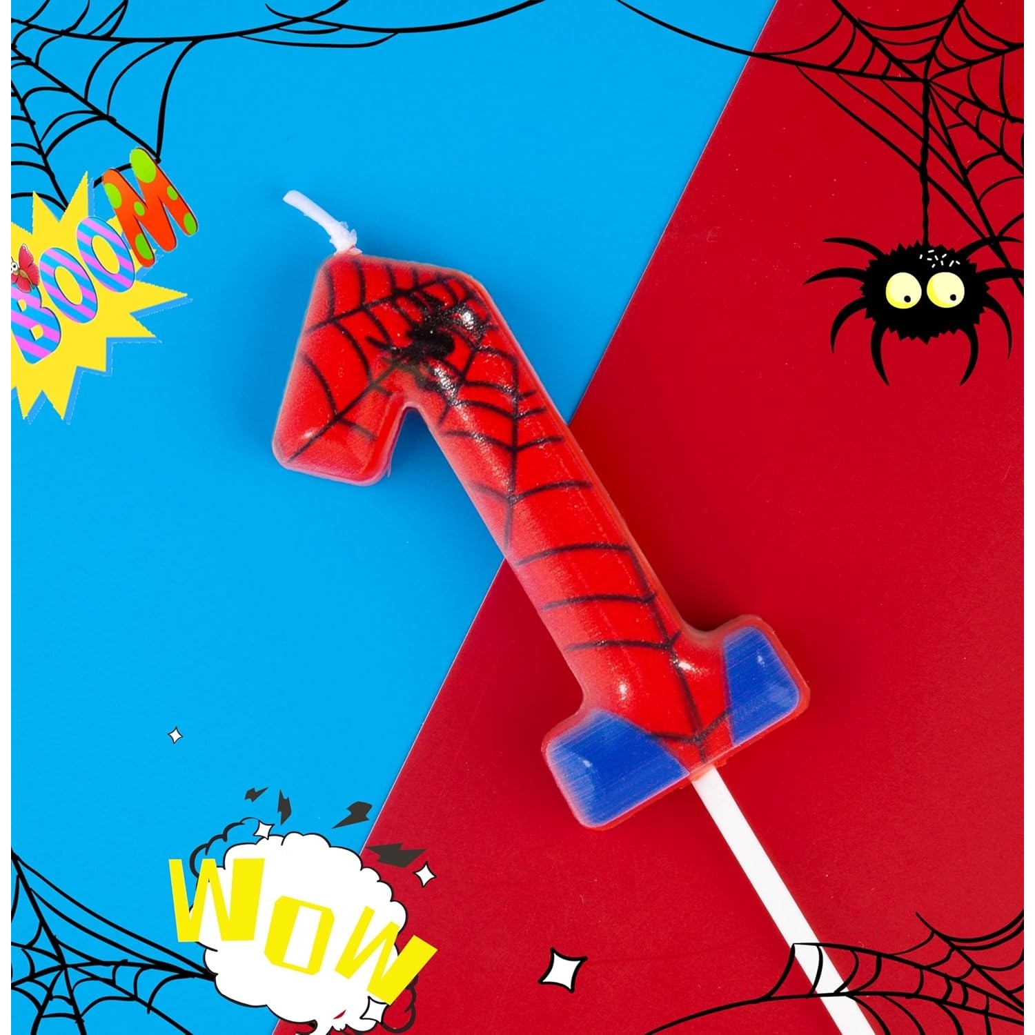 スパイダーパーティー 0-9 数字の誕生日キャンドル、ビデオ - Holiday Candle Set のレビューと価格