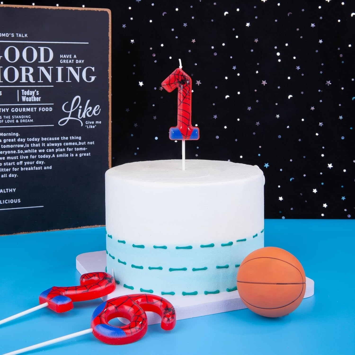 スパイダーパーティー 0-9 数字の誕生日キャンドル、ビデオ - Holiday Candle Set のレビューと価格