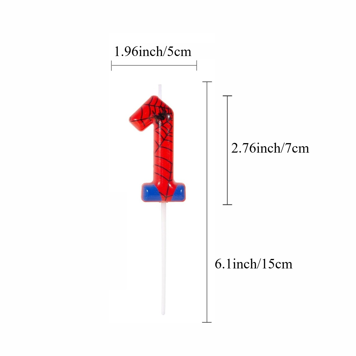 スパイダーパーティー 0-9 数字の誕生日キャンドル、ビデオ - Holiday Candle Set のレビューと価格