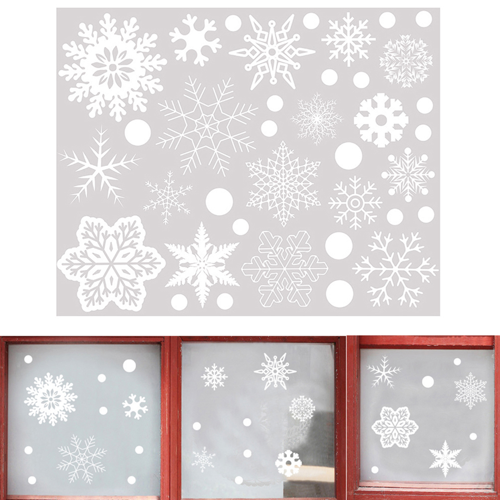 家の装飾用の雪片デカール、クリスマスフェスティバル用品、ショ - Snowflake Window Decal のレビューと価格