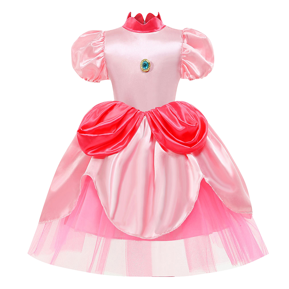 2026 夏女の子ピンクピーチプリンセスドレス子供エルフ女王 - Elf Costume Christmas のレビューと価格