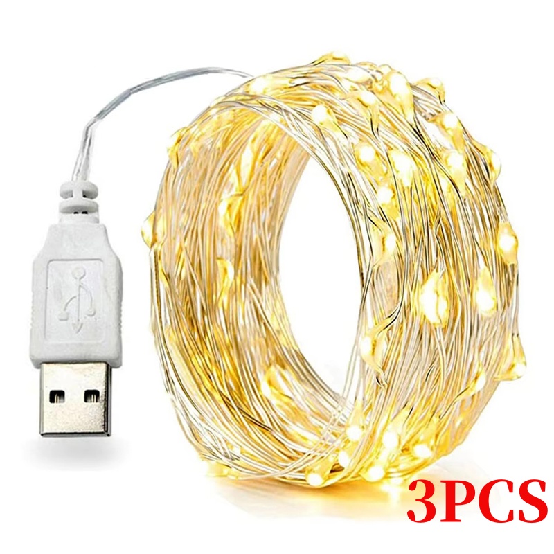 銅線LEDクリスマスライトストリング,5 m, 10 m,  - Led Fairy String Lights のレビューと価格
