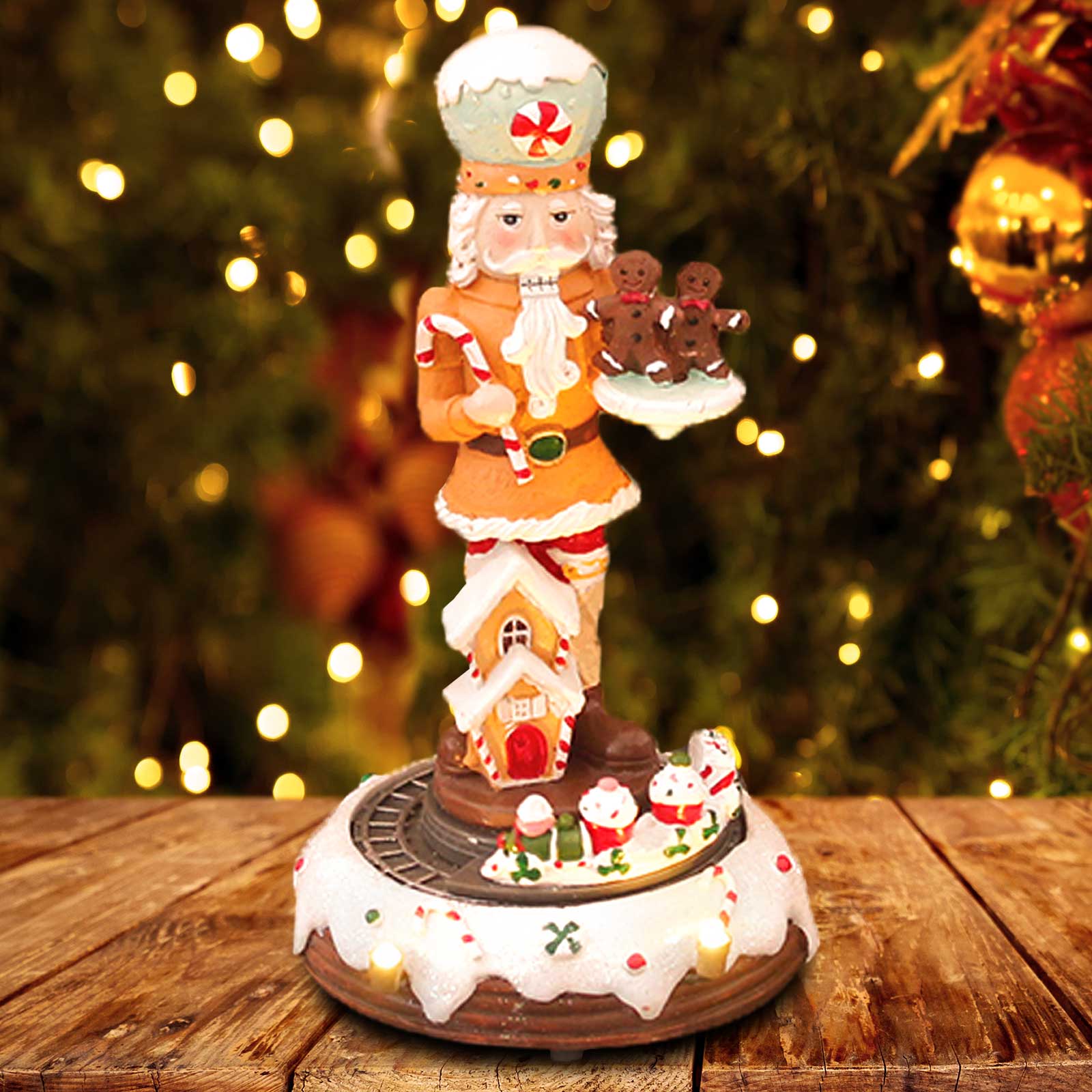 クリスマスジンジャーブレッドコレクションくるみ割り人形の置物 - Nutcracker Figurine のレビューと価格