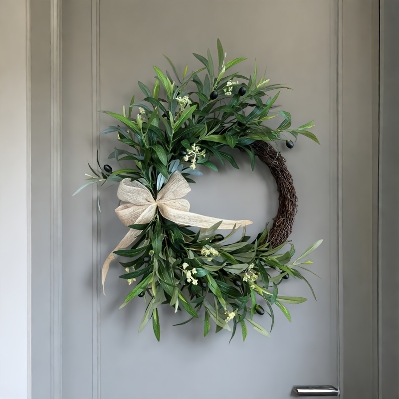 2025年 人工オリーブリース ウォールハンギング クリスマ - Christmas Wreath Fake のレビューと価格