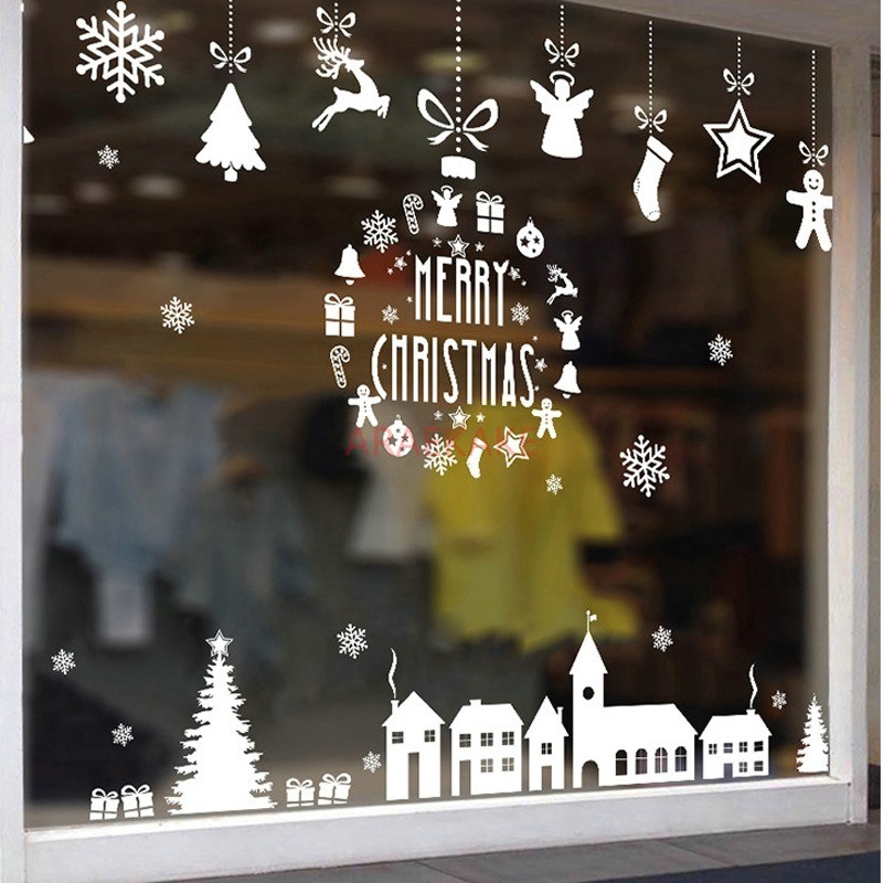 1枚入り クリスマスヴィレッジ ガラス窓用 ホワイトウォール - Snowflake Window Decal のレビューと価格