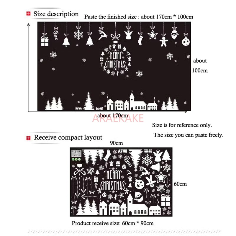 1枚入り クリスマスヴィレッジ ガラス窓用 ホワイトウォール - Snowflake Window Decal のレビューと価格